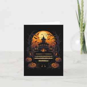 Carte Halloween Organ Player Costume musique