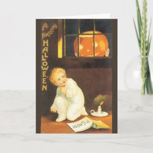 Carte Halloween palpitant vintage par Ellen Clapsaddle