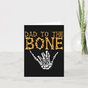 Carte Halloween Papa À L'Os Skeleton Main Fun Papa C