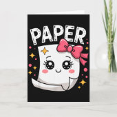 Carte Halloween Paper Scissors Rock Matching Cute Paper (Devant)