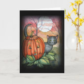 Carte Halloween par Molly Harrison (Fleur jaune)