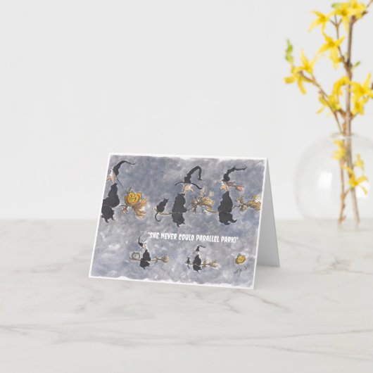 Carte Halloween Parallel Parking (Fleur jaune)