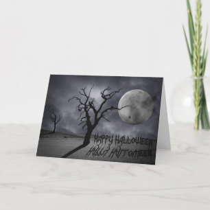 Carte Halloween Paysage éffrayant