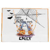 Carte Halloween personnalisable ou sac de traiteme (Dos)