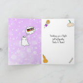 Carte Halloween personnalisé mignon (Intérieur)