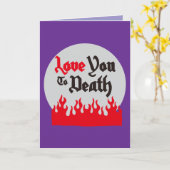 Carte Halloween Personnalisé Whimsical Funny moderne vio (Fleur jaune)