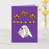Carte Halloween Personnalisé Whimsical Funny moderne vio (Fleur jaune)