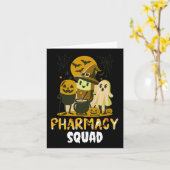 Carte Halloween Pharmacie Squad pilules Costume Pharmaci (Fleur jaune)