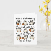 Carte Halloween Plus Certainement Pas Tout Dans Un Ghost (Fleur jaune)