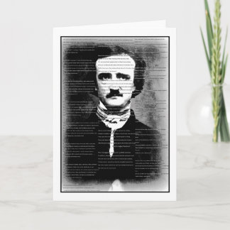 Carte Halloween... Poème d'Edgar Allen Poe, "Le Corbeau"