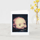 Carte Halloween poupée déplaisante (Fleur jaune)