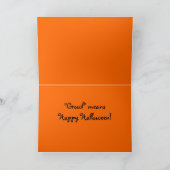 Carte Halloween pour enfants (Intérieur)