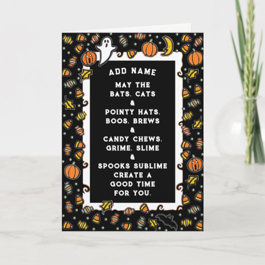 Carte Halloween pour les enfants (Devant)