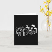 Carte Halloween pour les femmes jamais mieux Skeleton Dr (Fleur jaune)