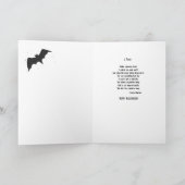 Carte Halloween pour tante, hibou Crooked Tree Moon & Ba (Intérieur)