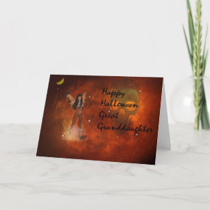 Carte Halloween pour votre grande petite-fille