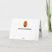 CARTE HALLOWEEN POURQUOI LE GHOST A-T-IL ÉTÉ ARRÊTÉ ? (Dos)