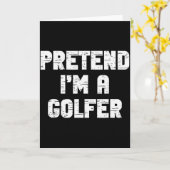 Carte Halloween Pretend I'm A Golfer Costume Lazy Golfin (Fleur jaune)