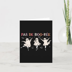 Carte Halloween Professeur de danse Pas De Boo-rée Danse