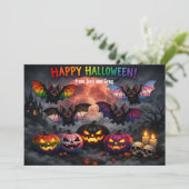 🎃🌈 Carte Halloween queer et effrayante (Debout devant)