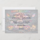 🎃🌈 Carte Halloween queer et effrayante (Dos)