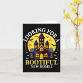 Carte Halloween Real Estate Agent Funny Realtor Bootiful (Fleur jaune)