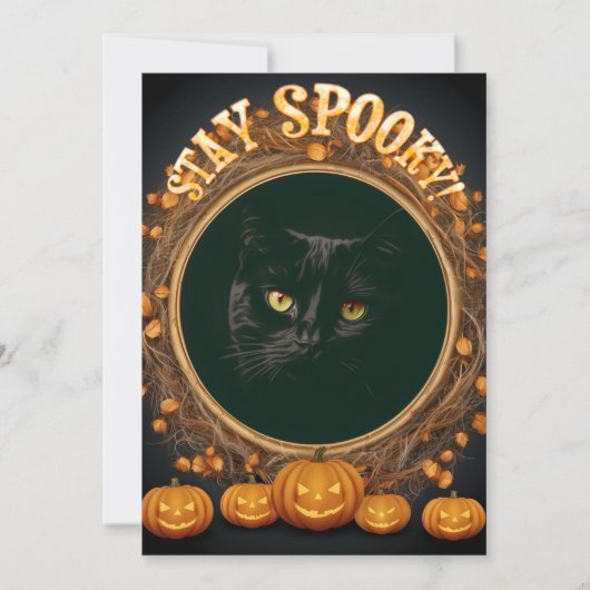 Carte Halloween. Restez effrayants ! (Devant)