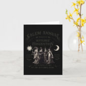 Carte Halloween Salem Witches Convention Witch Party Sin (Fleur jaune)