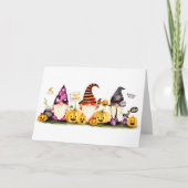 CARTE HALLOWEEN SALUT DES GNOMES COOL (Devant)