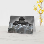 Carte HALLOWEEN Salutations (Fleur jaune)