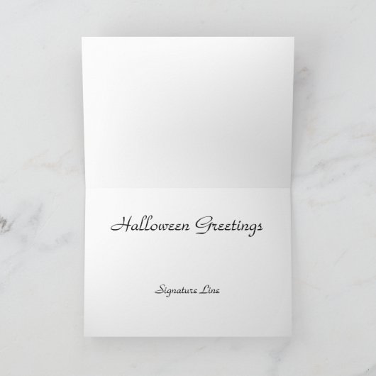 Carte Hallowe'en Salutations (Intérieur)