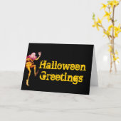 Carte Halloween Salutations Woodland Elf Card (Fleur jaune)
