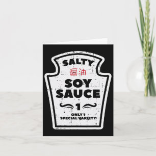 Carte Halloween Sauce Soja Salé Famille Costume Hommes