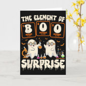 Carte Halloween Science Fantôme Professeur L'Élément De (Fleur jaune)