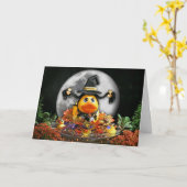 Carte Halloween Sécurité intérieure (Fleur jaune)