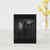 Carte Halloween Selfie Chat Noir Drôle Avec Soky Ghost C (Fleur jaune)