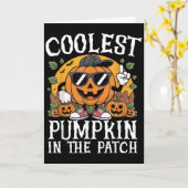 Carte Halloween Shirts Boys And Kids Coolest Pumpkin In  (Fleur jaune)