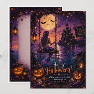 carte halloween sirène