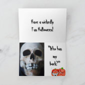 CARTE HALLOWEEN SKELETON (Intérieur)