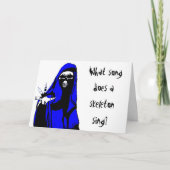 CARTE HALLOWEEN SKELETON (Devant)