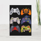 Carte Halloween Skeleton Zombie Gaming Controllers Mummy (Devant)