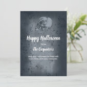 carte Halloween Skull & Bones (Debout devant)