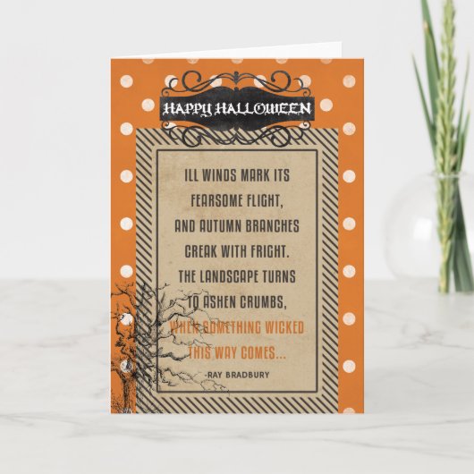 Carte Halloween Something Wicked (Devant)