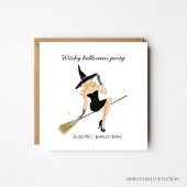 Carte halloween sorcier, simple