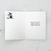 Carte Halloween sorcière de surf (Intérieur)