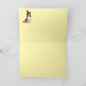 Carte Halloween Sorcière Sheltie (Intérieur)