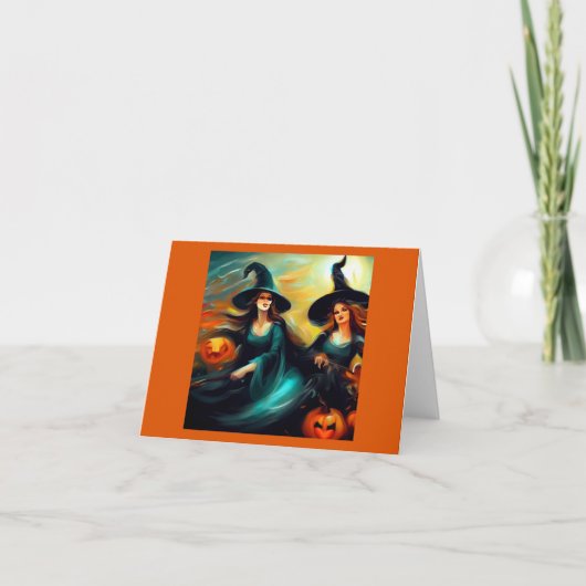 Carte Halloween - Sorcières 1 (Devant)