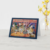 Carte Halloween souris brasseuse Citrouille Ale Ale aqua (Fleur jaune)