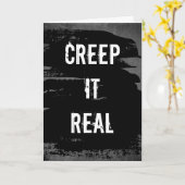 Carte Halloween : Soyez Flippant (Fleur jaune)