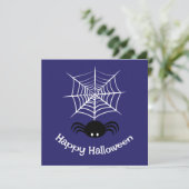 Carte Halloween Spider Web (Debout devant)